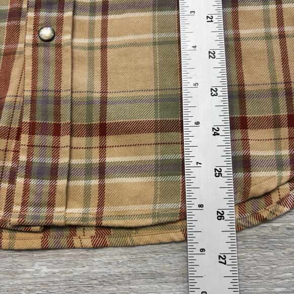Vintage Ralph Lauren Sport Womens 4 Classic Fit Tartan‎ Plaid Pearl Snap Shirt - Picture 8 of 9